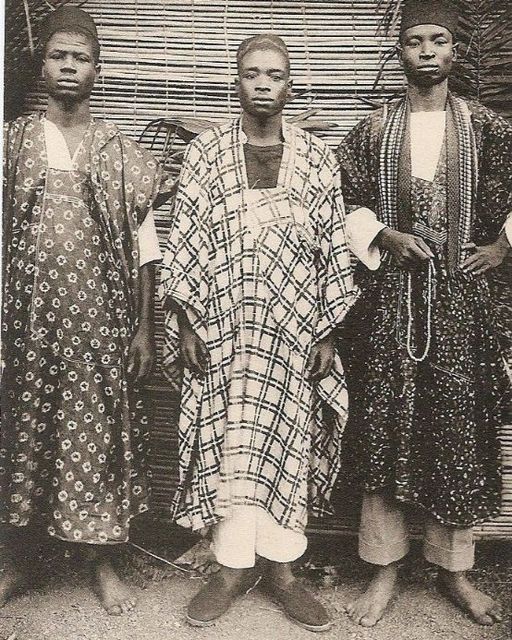 Bambaras: A Glimpse into Bamana Men of Ivory Coast Circa 1910 - Vintage Postcard by Photographer G. Kante